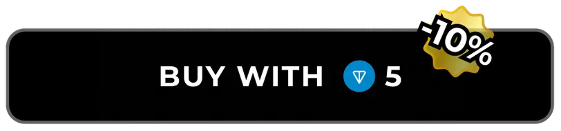 Black “Buy with 5 TON” button with a −10% badge.